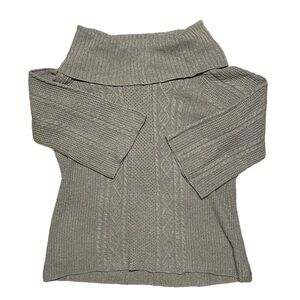 Nwt Croft & Barrow‎ Gray Cowl Neck Sweater